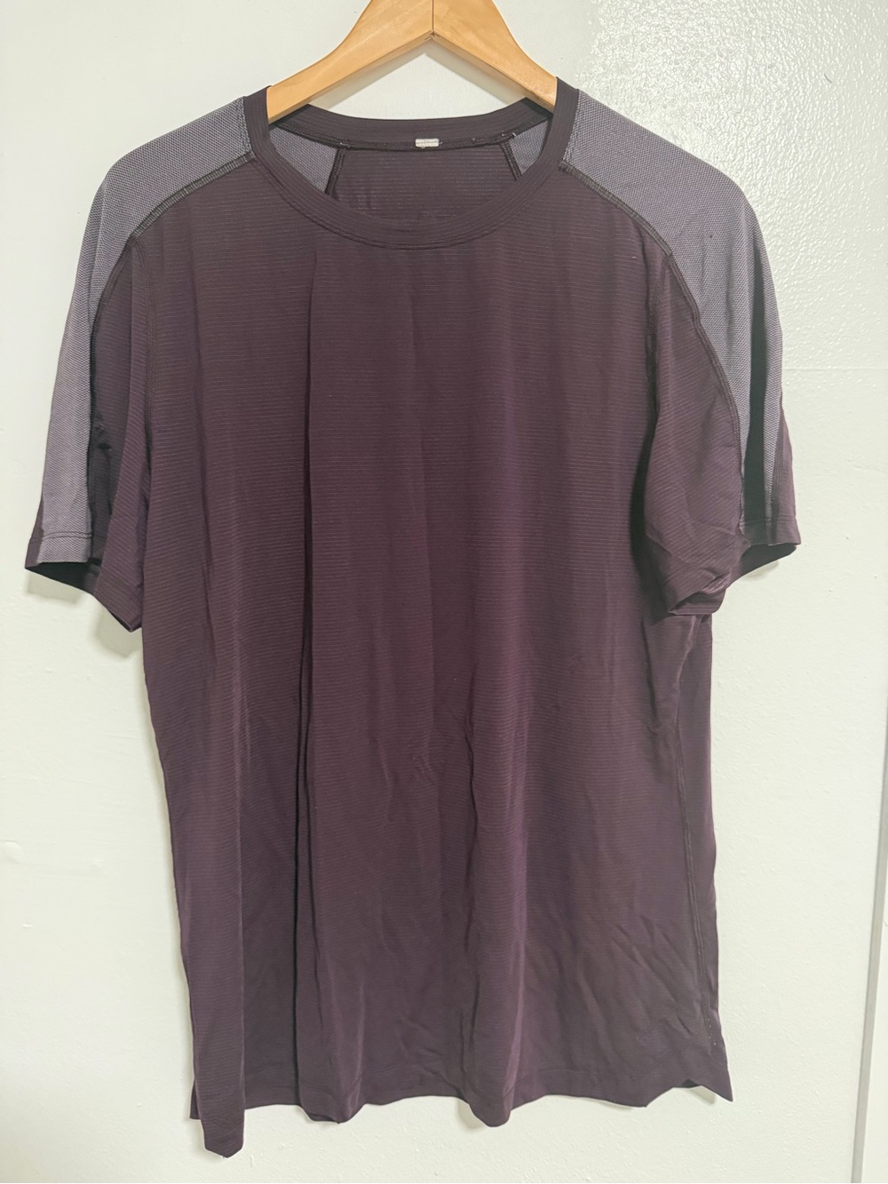 lululemon athletica Men's Short-Sleeve Crew Tee in Plum and Gray
